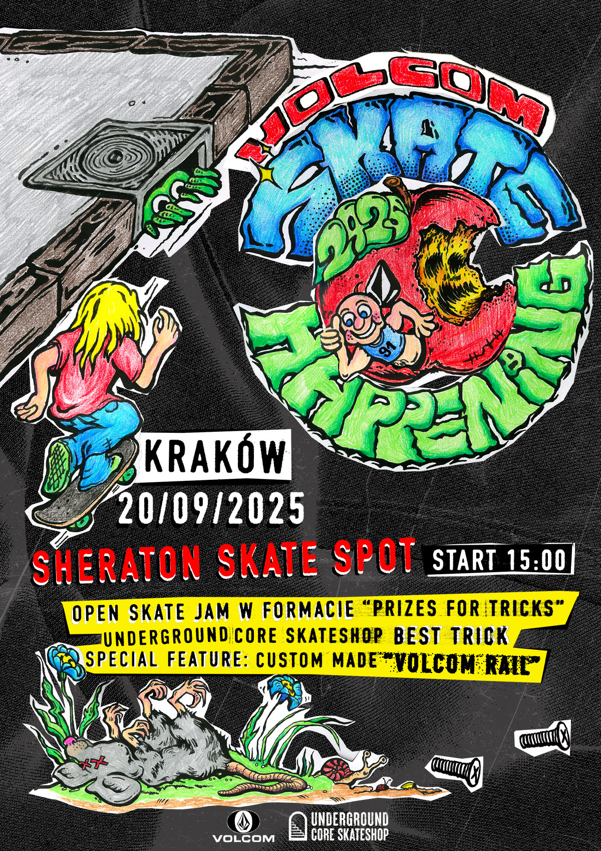 Underground Core Skateshop presents: Volcom Skate Happening at SHERRY