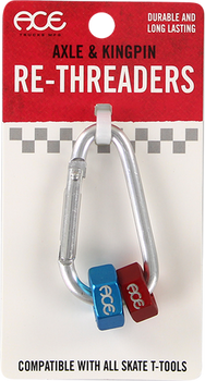 Nakrętki ACE Axle Kingpin Re Threaders /Blue/Red