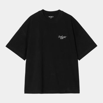 Koszulka CARHARTT Signature Script / Black/White @I033828-0D2XX