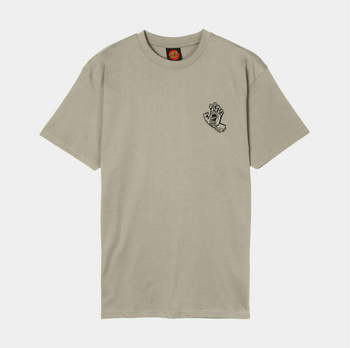 Koszulka SANTA CRUZ Stamped Screaming Hand /Stone_Grey