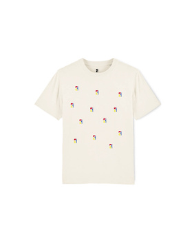 Koszulka POETIC COLLECTIVE Multi Logo /Off White @PC-TS-MULGO-OFW