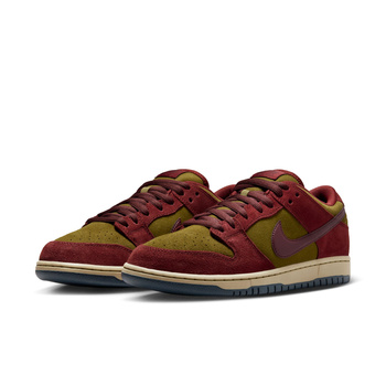 Buty NIKE SB Dunk Low Pro Dark Team Red/Burgundy Crush Olive Flak @HQ1625-600
