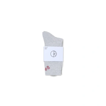 Skarpetki POLAR Large Rib College / Heather Grey @PSC-SP26-75