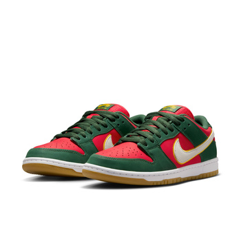 Buty NIKE SB Dunk Low Pro Prm "Seattle Supersonics" / Fir/White University Gold Fire Red @FZ1287-300