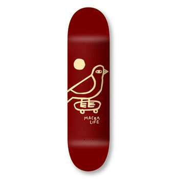 Deck MACBA LIFE Bird /Burgundy/Cream