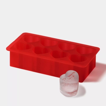 Akcesoria CARHARTT WIP Heart Ice Cube Tray / Scarlet @I034883-H8XX