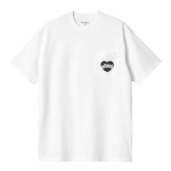 Koszulka CARHARTT WIP Amour Pocket / White/Black @I033675-00AXX