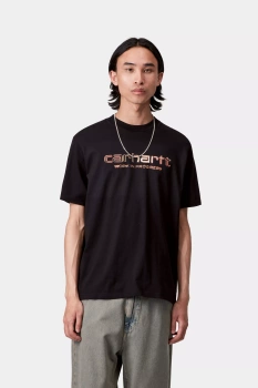 Koszulka CARHARTT WIP Solar Chrome Script Black @I035205-89XX