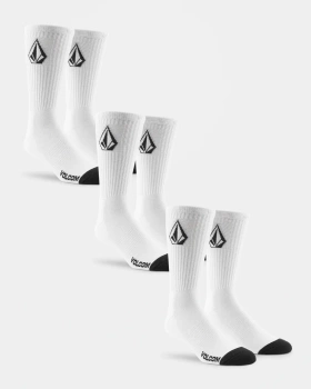 Skarpetki VOLCOM Full Stone 3 Pack /White @D6302004-WHT