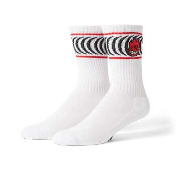 Skarpetki HUF X Spitfire Spiral White @SK00992-WHITE