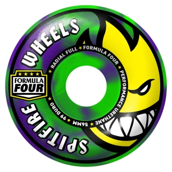Kółka SPITFIRE F4 99D Team Colors Radial Full Neon Green Purple