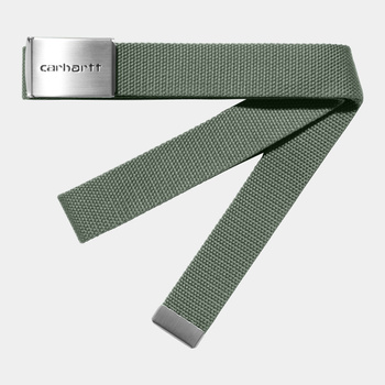 Pasek CARHARTT WIP Clip Belt Chrome / Park @I019176-1YFXX