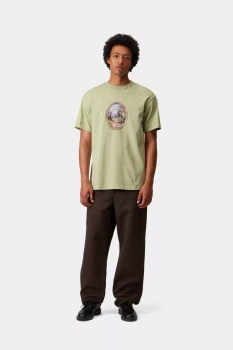 Koszulka CARHARTT WIP Mirror Pale Olive @I035193-UVXX