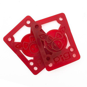 Podkładki PIG Soft Risers /Shock Red
