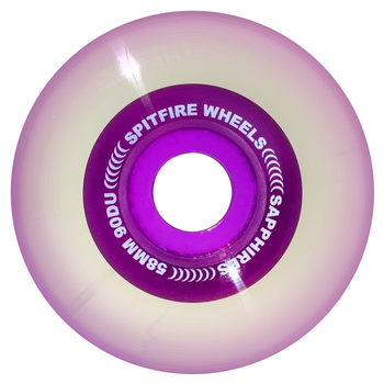 Kółka SPITFIRE 90D Radials Sapphire Clear/Purple