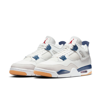 Buty NIKE SB Air Jordan 4 Retro SB / Summit White/White Navy Neutral Grey @DR5415-100