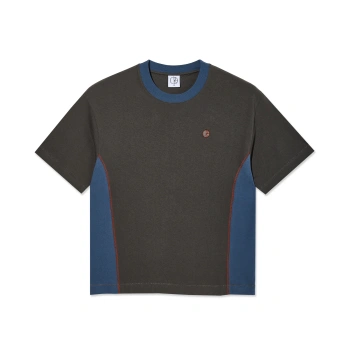 Koszulka POLAR Surf Panel Dirty Black/Grey Blue