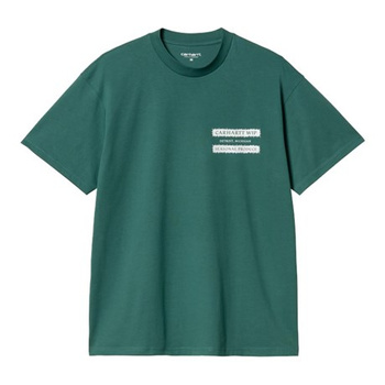 Koszulka CARHARTT WIP Catalogue Rainforest/White @I034644-2SGXX