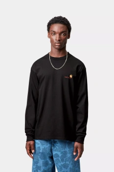 LS CARHARTT WIP American Script /Black @I029955-89XX