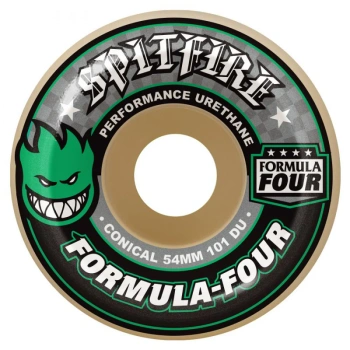 Kółka SPITFIRE Formula Four 101D Conical Green Print