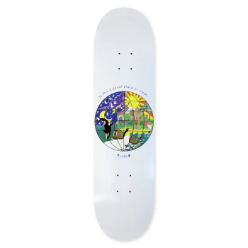 Deck SKATEBOARD CAFE Great Place /White