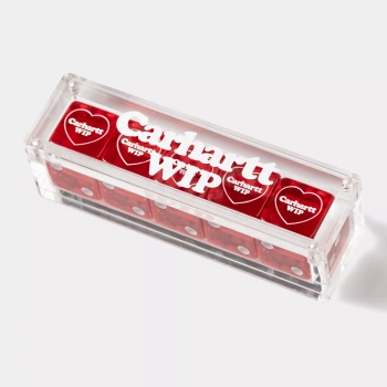 Kości do gry CARHARTT WIP Heart Dice Set / Scarlet @I034755-H8XX