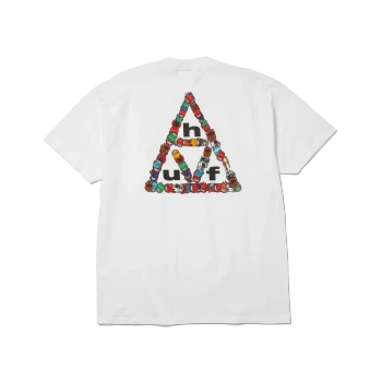 Koszulka HUF X Spitfire Sticker TT /White @TS02874-WHITE