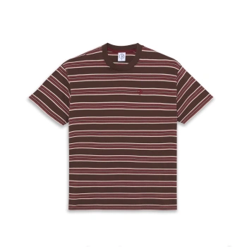 Koszulka POLAR Stripe Brown/Red