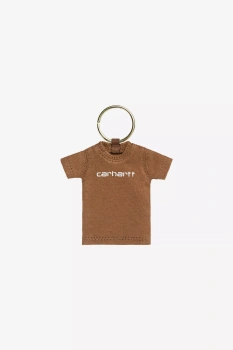 Brelok CARHARTT WIP Mini Script Keychain Hamilton Brown @I037324-HZXX