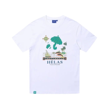 Koszulka HELAS Vacances White @A06S2D1TEESSL05