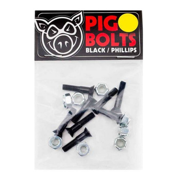 Montażówki PIG Phillips Bolts /Black/Silver