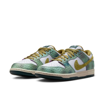 Buty NIKE SB Dunk Low Pro Alexis Sablone Chameleon / Oil Green/Desert Moss White @HJ3386-300