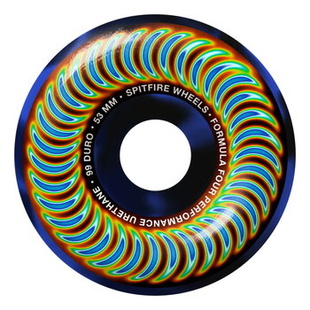 Kółka SPITFIRE F4 99D Radioactive Classic Black/Blue Swirl