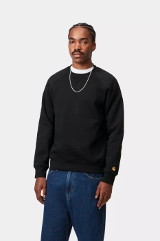 Bluza CARHARTT WIP Chase HD Black/Gold @I033661-00FXX