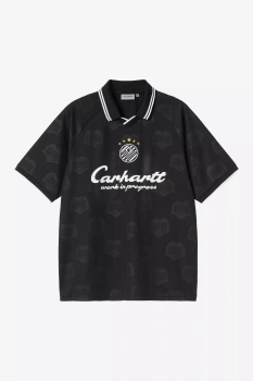 Koszulka CARHARTT WIP Terrace Football Heart Train Jacquard Black @I037567-2UFXX