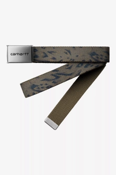 Pasek CARHARTT WIP Clip Chrome DucK Feather Prin Cypress @I019176-3TPXX